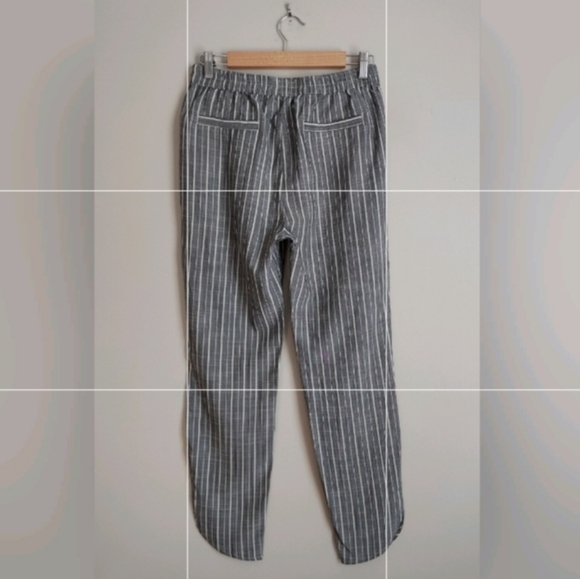 Marine Layer Gray Striped Track Pant Size Small Gray White - Picture 7 of 11